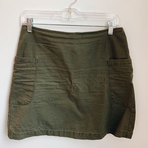 Olive green skirt